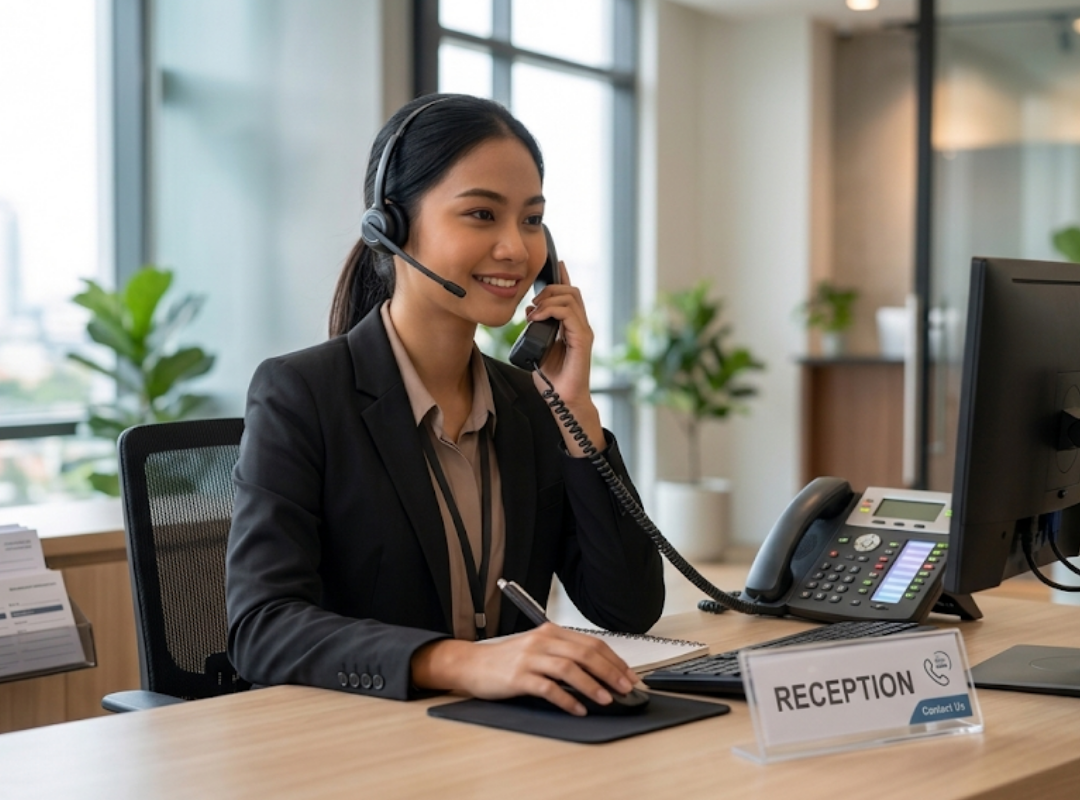 Malaya Digital reception agent ready to take customer enquiries